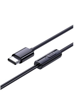 Baseus Type C Earphones, In-Ear Headphones With Microphone USB C Wired Earphones Support iPhone 15/15 Plus/15 Pro/15 Pro Max/iPad Pro/Samsung S23/S23 Ultra, S22/S22 Ultra, Oneplus, Redmi Note 12 Pro Black  - Image 2