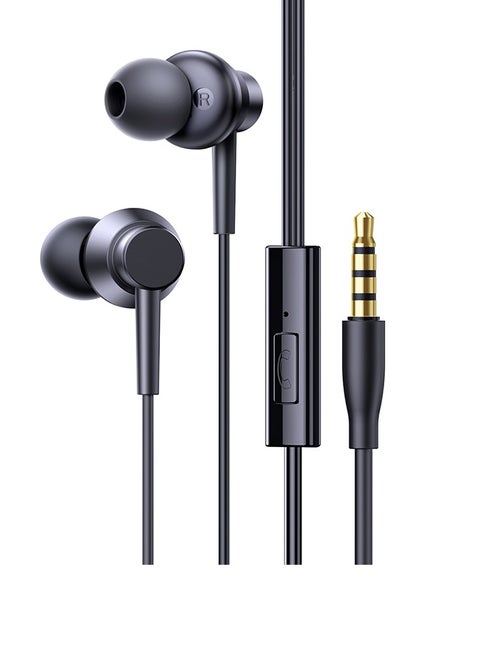 سماعة أذن سلكية 3.5 ملم مع ميكروفون وسماعات ستيريو عازلة للضوضاء متوافقة مع ماك بوك برو 2023، ماك ستوديو، PS4/ PS5، MP3/4، جميع الهواتف المحمولة مع منفذ Aux