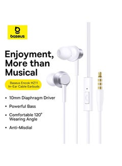 3.5mm Wired Earphones with Microphone Noise Isolating Stereo Headphone Compatible with MacBook Pro 2023, Mac Studio, PS4/ PS5, MP3/4, All Cell Phones with Aux Port White - pnsku/N70013812V/45/_/1733339205/8ab2e35e-0925-4121-b0fe-81c1dae4f932