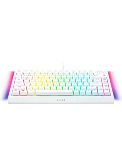 RAZER Razer BlackWidow V4 75% Mechanical Gaming Keyboard, Hot-Swappable Design, Tactile Switches, Chroma RGB, MF Roller & Media Keys, US Layout, Comfortable Wrist Rest, White  - Image 2