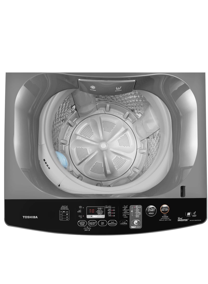 Toshiba Top Load Automatic Washing Machine, Inverter Motor 13 kg AW-DUK1300KUPEG Silver  - Image 5