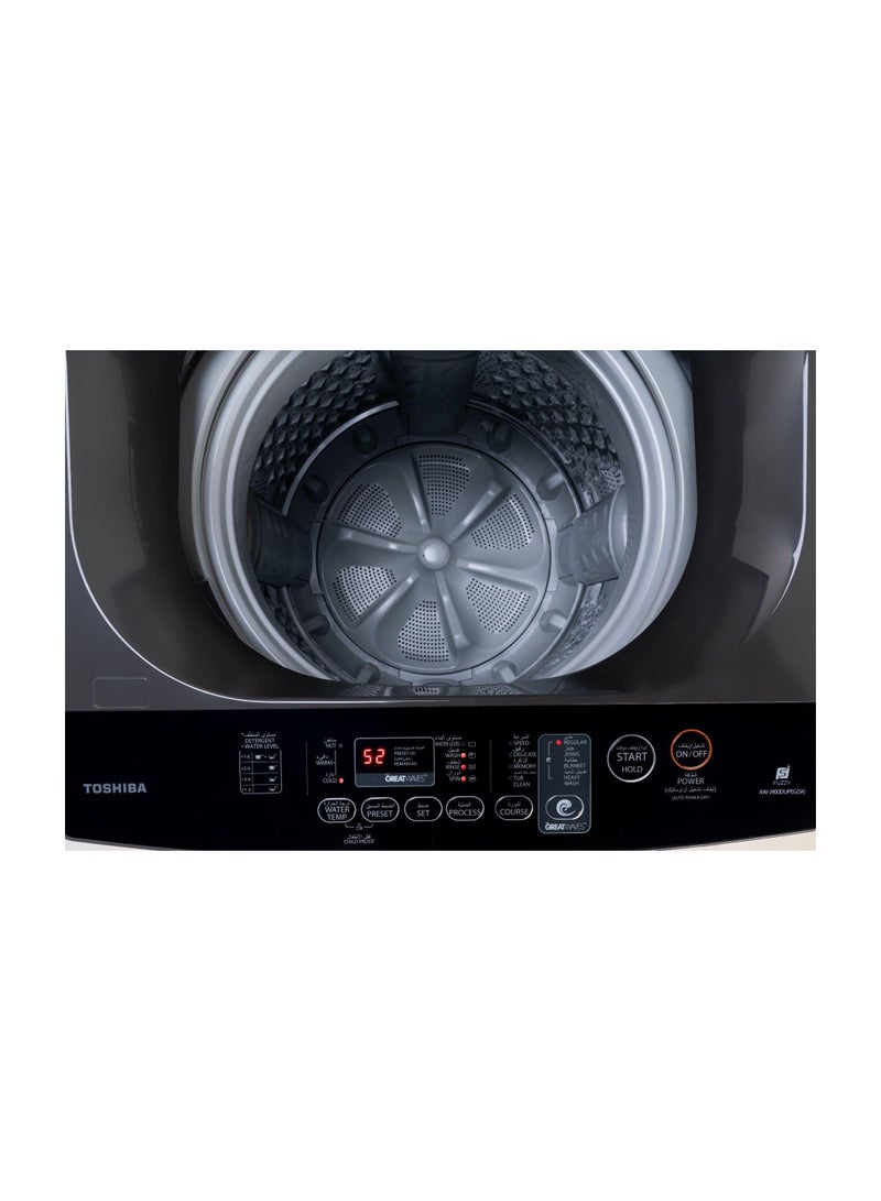 Toshiba Top Load Automatic Washing Machine, 11 KG, Silver- AWUK1100HUPEG 11 kg AWUK1100HUPEG multicolor  - Image 4