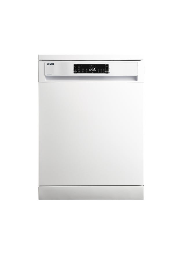 VESTEL Vestal Dishwasher, 14 Place, 7 Program, Turkey, 9 L DWA227B4W White - Image 1