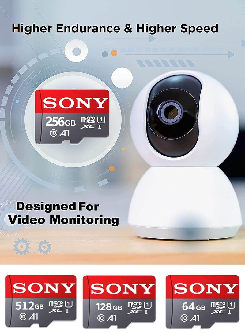 Sony - Ultra Fast Speed Micro Sd Memory Card Class 10 TF Flash Card 256 GB - Image 1