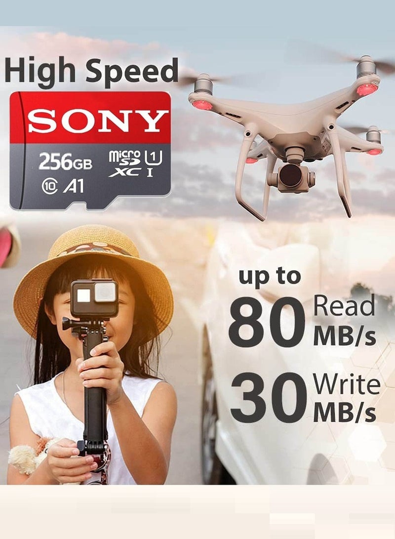 Sony - Ultra Fast Speed Micro Sd Memory Card Class 10 TF Flash Card 256 GB - Image 1