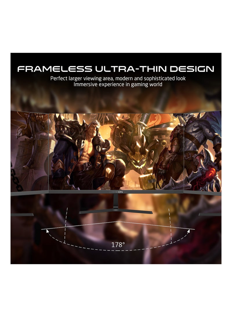 GAMEON 24-Inch FHD, 180Hz, 1 ms , HDMI 2.0 Gaming Monitor (Adaptive Sync and G-Sync Compatible)GOPS24180VA Black - Image 5