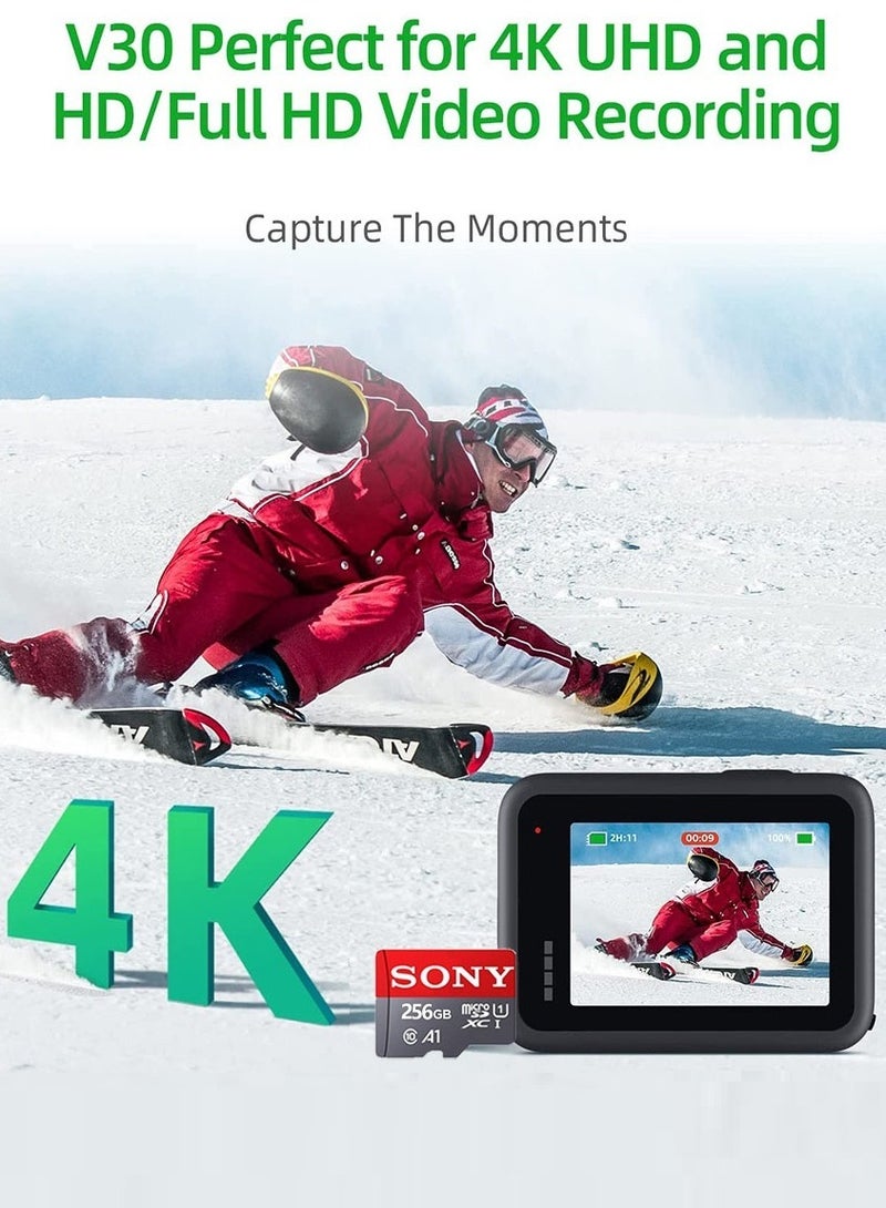 Sony Ultra Fast Speed Micro SD Memory Card Class 10 TF Flash Card Up To 98Mb/s With Adapter 256 GB - Image 5