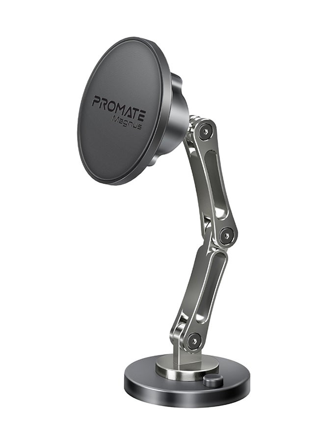 PROMATE - Magnetic Car Mount, Universal Stick-On Dashboard/Windshield Mount Holder, Triaxial Height Adjustment, 360 Degree Rotation Black - Image 1