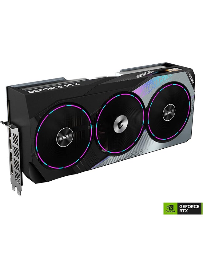 GIGABYTE - Gigabyte AORUS GeForce RTX 4080 Master 16G Graphics Card, 3X WINDFORCE Fans, 16GB 256-bit GDDR6X, GV-N4080AORUS M-16GD Video Card Black - Image 1