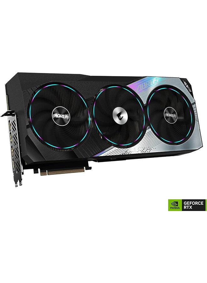 GIGABYTE - Gigabyte AORUS GeForce RTX 4080 Master 16G Graphics Card, 3X WINDFORCE Fans, 16GB 256-bit GDDR6X, GV-N4080AORUS M-16GD Video Card Black - Image 1