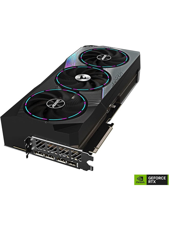 GIGABYTE - Gigabyte AORUS GeForce RTX 4080 Master 16G Graphics Card, 3X WINDFORCE Fans, 16GB 256-bit GDDR6X, GV-N4080AORUS M-16GD Video Card Black - Image 1