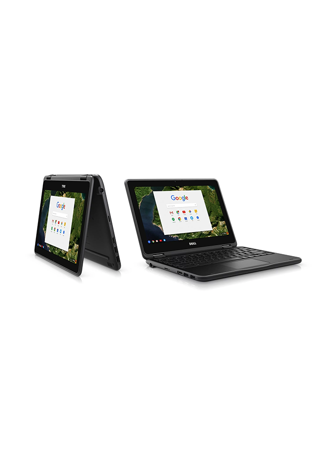 DELL - Renewed - Chromebook 11 3189 2NN30 Convertible Laptop With 11.6-inch IPS Touchscreen Display,Intel Celeron N3060@1.60Ghz Processor/4 GB RAM/32 GB SSD/Intel HD 400 Graphics English Black - Image 1