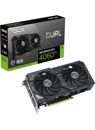 Dual GeForce RTX 4060 Ti OC Edition 8GB GDDR6 (PCIe 4.0 و8GB GDDR6 وDLSS 3 وHDMI 2.1 وDisplayPort 1.4a وتصميم 2.5 فتحة وتصميم مروحة Axial-tech وتقنية 0dB والمزيد) - pnsku/N70013918V/45/_/1697258343/3ae74aa2-6286-4b65-becd-0bb1541def77