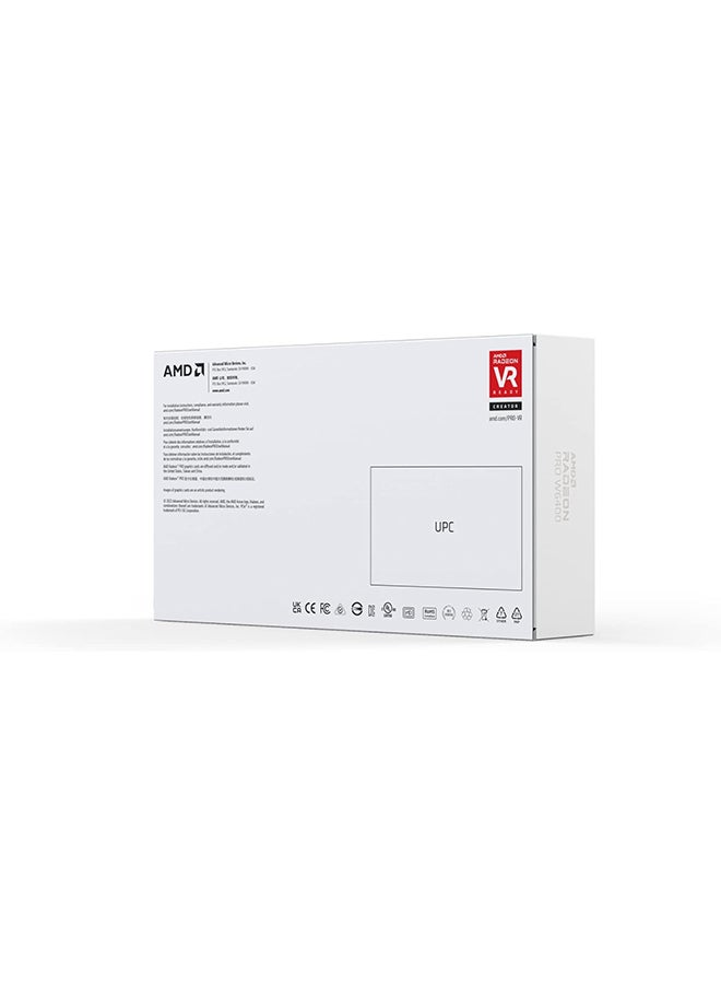 AMD - Radeon PRO W6400 Graphics Card, 4GB GDDR6 64-bit Memory, Up to 128 GB/s Memory Bandwidth, 768 Stream Processors, PCIe 4.0 Interface, 6nm RDNA 2 Architecture, 2x DisplayPort 1.4 | 100-506189 ‎Blue, Grey - Image 1