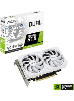 ASUS Dual GeForce RTX 3060 White OC Edition 8GB GDDR6 (PCIe 4.0, 8GB GDDR6, HDMI 2.1, DisplayPort 1.4a) White  - Image 2