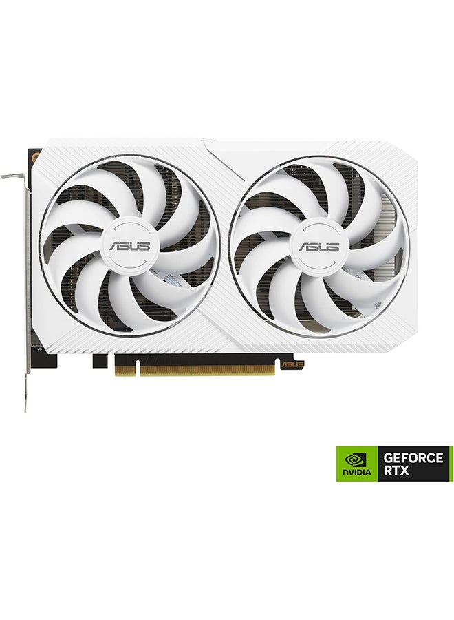 ASUS Dual GeForce RTX 3060 White OC Edition 8GB GDDR6 (PCIe 4.0, 8GB GDDR6, HDMI 2.1, DisplayPort 1.4a) White  - Image 4