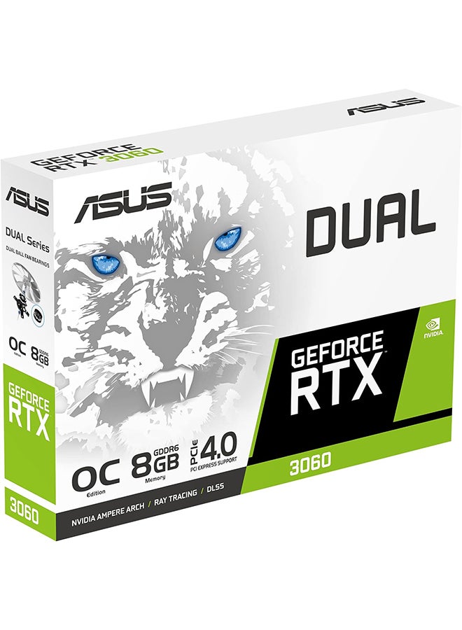 ASUS Dual GeForce RTX 3060 White OC Edition 8GB GDDR6 (PCIe 4.0, 8GB GDDR6, HDMI 2.1, DisplayPort 1.4a) White  - Image 3