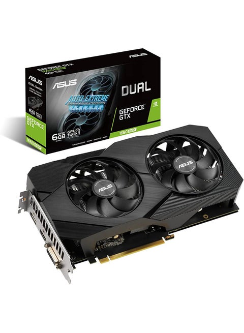 بطاقة رسومات جي فورس GTX 1660 سوبر 6 جيجا بايت دوال إيفو بوست، 90YV0DS5-M0NA00 أسود