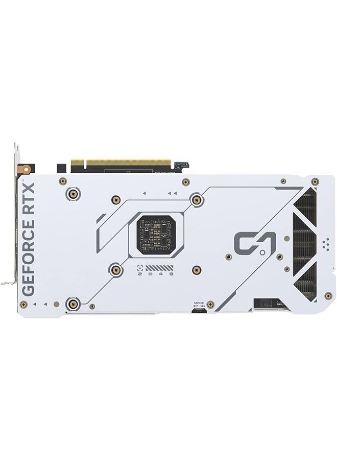ASUS - Dual GeForce RTX 4070 White OC Edition 12GB GDDR6X (PCIe 4.0, 12GB GDDR6X, DLSS 3, HDMI 2.1, DisplayPort 1.4a, 2.55-slot design, Axial-tech fan design, 0dB technology, and more) White - Image 1