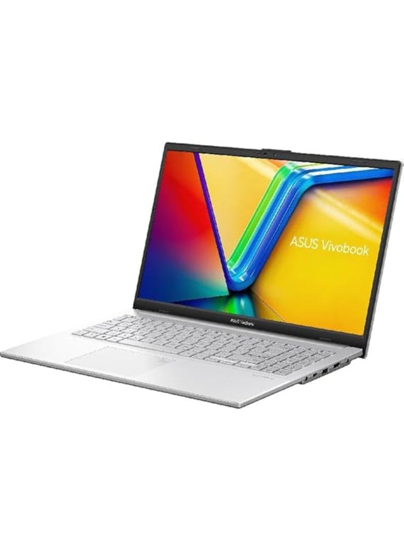 ASUS - Vivobook Go 15 (Upgraded Version) Laptop With 15.6-Inch Display, Core i3-N305 Processor/8GB RAM/256GB SSD/Intel UHD Graphics/Windows 11 Home English/Arabic Cool Silver - Image 1