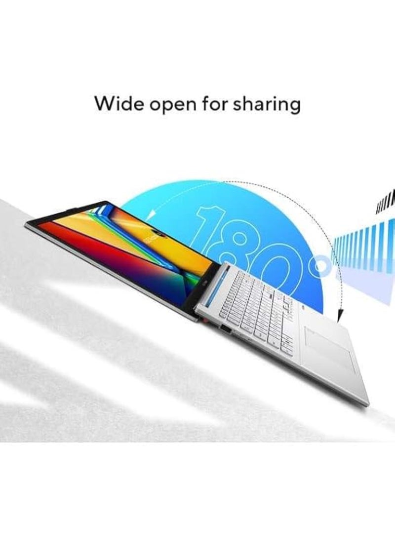 ASUS - Vivobook Go 15 (Upgraded Version) Laptop With 15.6-Inch Display, Core i3-N305 Processor/8GB RAM/256GB SSD/Intel UHD Graphics/Windows 11 Home English/Arabic Cool Silver - Image 1