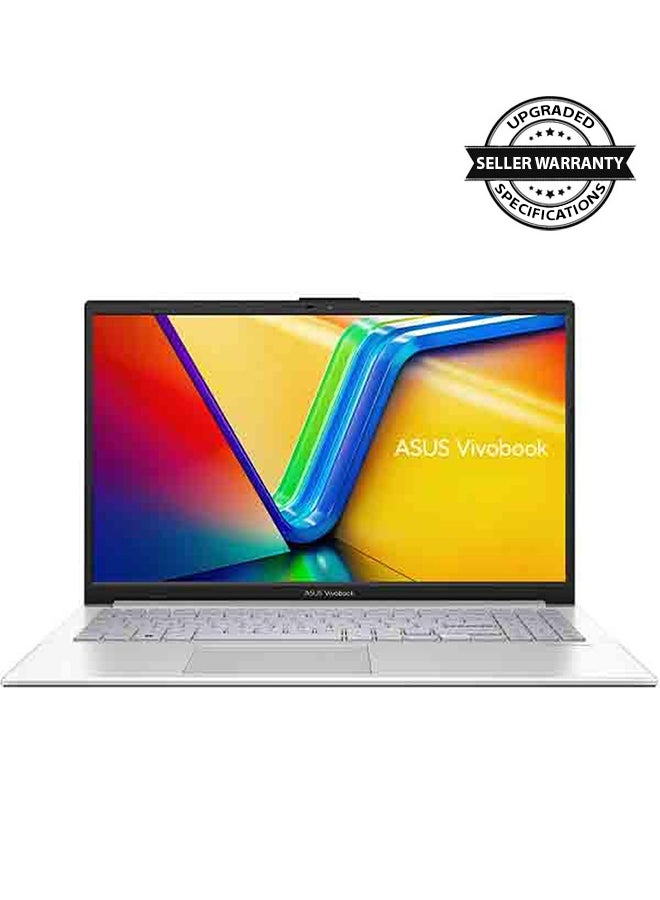 Vivobook Go 15 (Upgraded Version) Laptop With 15.6-Inch Display, Core i3-N305 Processor/8GB RAM/256GB SSD/Intel UHD Graphics/Windows 11 Home English/Arabic Cool Silver