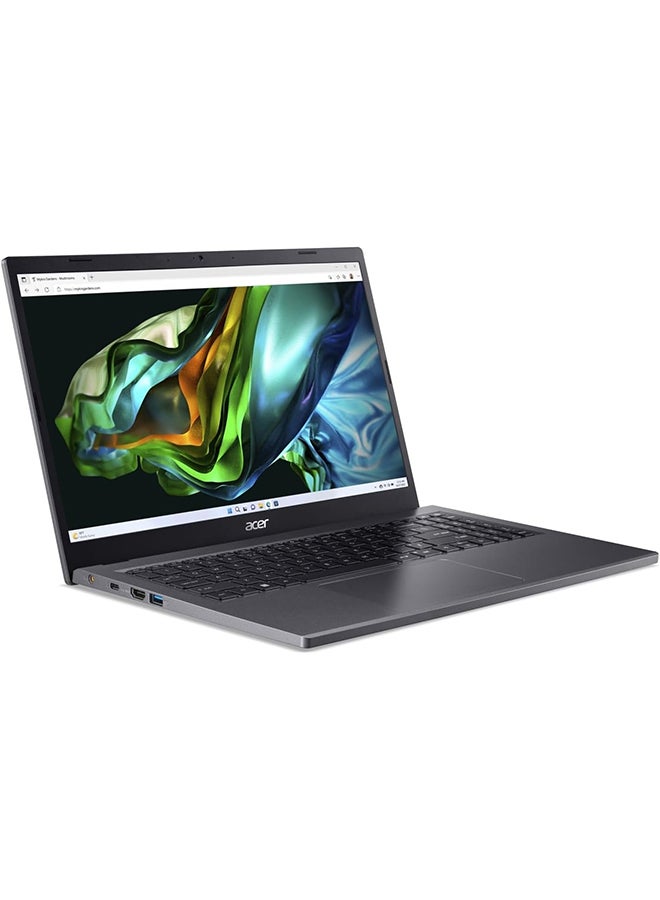 Acer - Aspire 5 A515 Laptop 13th Gen Intel Core i5-1335U 10 Cores Upto 4.60GHz/8GB LPDDR5/ 256GB SSD/Intel Iris XE Graphics/15.6” FHD Display/Windows 11 Home English Grey - Image 1