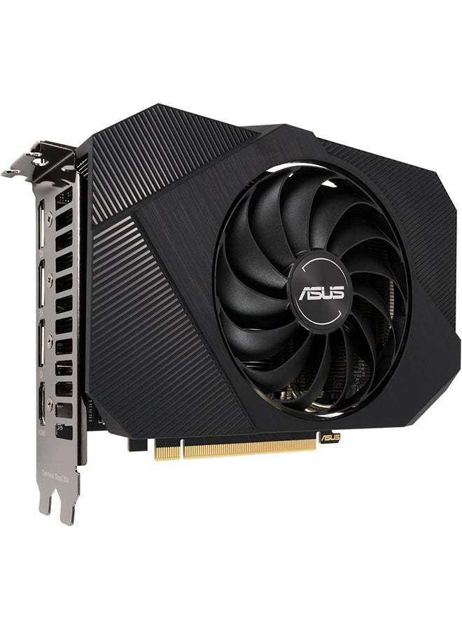 Phoenix NVIDIA GeForce RTX 3050 Gaming Graphics Card (PCIe 4.0, 8GB GDDR6 memory, HDMI 2.1, DisplayPort 1.4a, Axial-tech Fan Design, Protective Backplate, Dual ball fan bearings, Auto-Extreme) Black