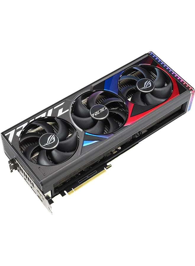 ASUS - ROG STRIX GAMING RTX 4090 OC Edition Graphics Card, 24GB GDDR6X 384bit Memory, 2610 MHz Engine Clock, 16384 CUDA Cores, 21Gbps Memory Speed, 3.5 Slot, PCI 4.0, OpenGL 4.6 | 90YV0ID0-M0NA00 Black - Image 1