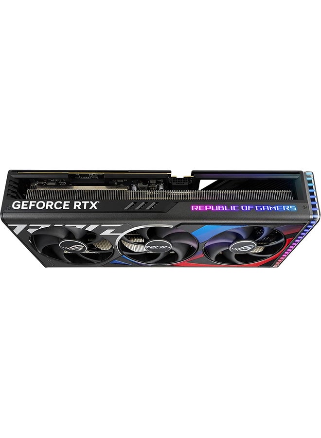 ASUS - ROG STRIX GAMING RTX 4090 OC Edition Graphics Card, 24GB GDDR6X 384bit Memory, 2610 MHz Engine Clock, 16384 CUDA Cores, 21Gbps Memory Speed, 3.5 Slot, PCI 4.0, OpenGL 4.6 | 90YV0ID0-M0NA00 Black - Image 1