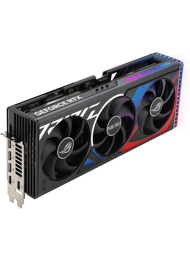 ASUS - ROG STRIX GAMING RTX 4090 OC Edition Graphics Card, 24GB GDDR6X 384bit Memory, 2610 MHz Engine Clock, 16384 CUDA Cores, 21Gbps Memory Speed, 3.5 Slot, PCI 4.0, OpenGL 4.6 | 90YV0ID0-M0NA00 Black - Image 1