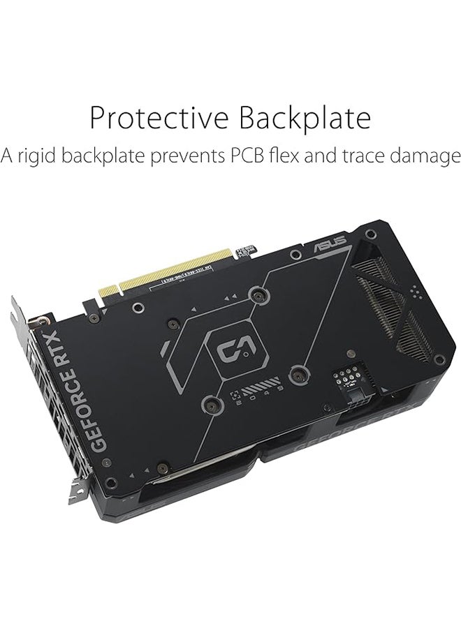 أسوس Dual GeForce RTX 4060 OC Edition 8GB GDDR6 (PCIe 4.0 و8GB GDDR6 وDLSS 3 وHDMI 2.1a وDisplayPort 1.4a وتصميم 2.5 فتحة وتصميم مروحة Axial-tech وتقنية 0dB والمزيد) أسود  - Image 4