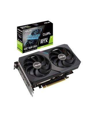 Dual GeForce RTX 3060 OC - Nvidia GeForce RTX 3060, 12GB GDDR6, 1875MHz, 15Gbps, 192bit, PCIe 4.0 x16, 1x HDMI 2.1, 3x DisplayPort 1.4a, Gaming Graphics Card | 90YV0GB2-M0NA10 Black - pnsku/N70013985V/45/_/1697258345/d66ff79d-3ca9-44e4-a18b-db0ef2ccb6ec