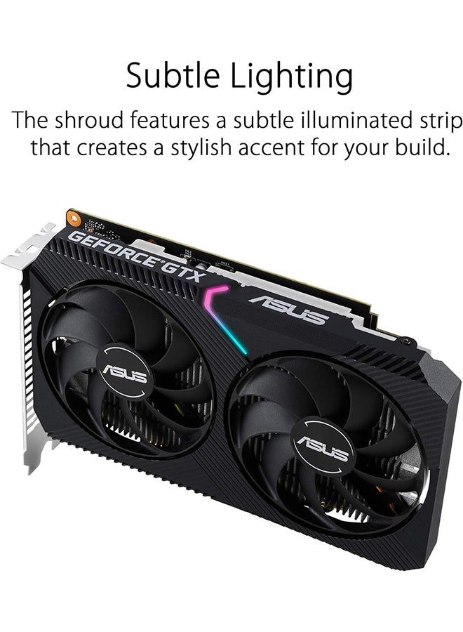 ASUS - Dual GeForce GTX 1650 V2 OC Edition 4GB GDDR6 (PCIE 4.0, 4GB GDDR6 memory, HDMI 2.0b, DisplayPort 1.4a, DVI-D, IP5X Dust Resistant, Auto-Extreme) Black - Image 1