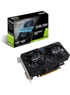 Dual GeForce GTX 1650 V2 OC Edition 4GB GDDR6 (PCIE 4.0, 4GB GDDR6 memory, HDMI 2.0b, DisplayPort 1.4a, DVI-D, IP5X Dust Resistant, Auto-Extreme) Black