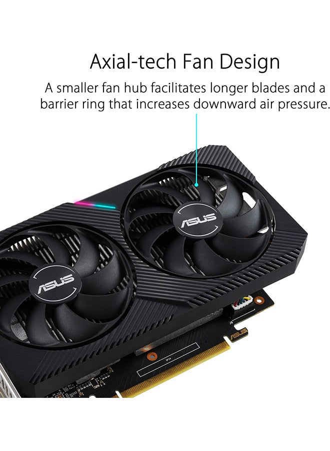 ASUS - Dual GeForce GTX 1650 V2 OC Edition 4GB GDDR6 (PCIE 4.0, 4GB GDDR6 memory, HDMI 2.0b, DisplayPort 1.4a, DVI-D, IP5X Dust Resistant, Auto-Extreme) Black - Image 1