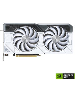 أسوس DUAL-RTX4070-O12G-WHITE - 12GB GDDR6X، 2550OC/2520MHZ، HDMI، 3DP، بطاقة رسومية - 90YV0IZ4-M0NA00  - Image 2