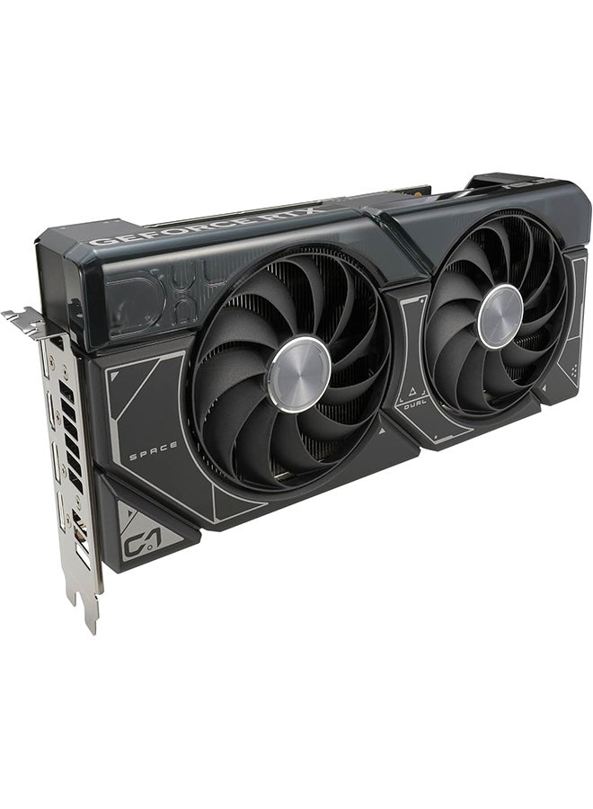 ASUS - Dual GeForce RTX 4070 OC Edition 12GB GDDR6X (PCIe 4.0, 12GB GDDR6X, DLSS 3, HDMI 2.1, DisplayPort 1.4a, 2.55-slot design, Axial-tech fan design, 0dB technology, and more) Black - Image 1