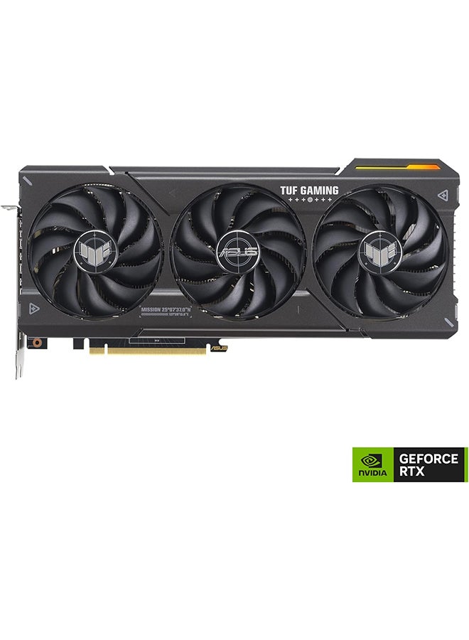 ASUS - TUF Gaming GeForce RTX 4070 OC Edition Graphics Card, 12GB GDDR6X 192-bit Memory, 2550 MHz Boost Clock, 5888 CUDA Cores, 21 Gbps Memory Speed, PCIE 4.0, 2x HDMI, 3x DP | 90YV0IZ0-M0NA00 Black - Image 1