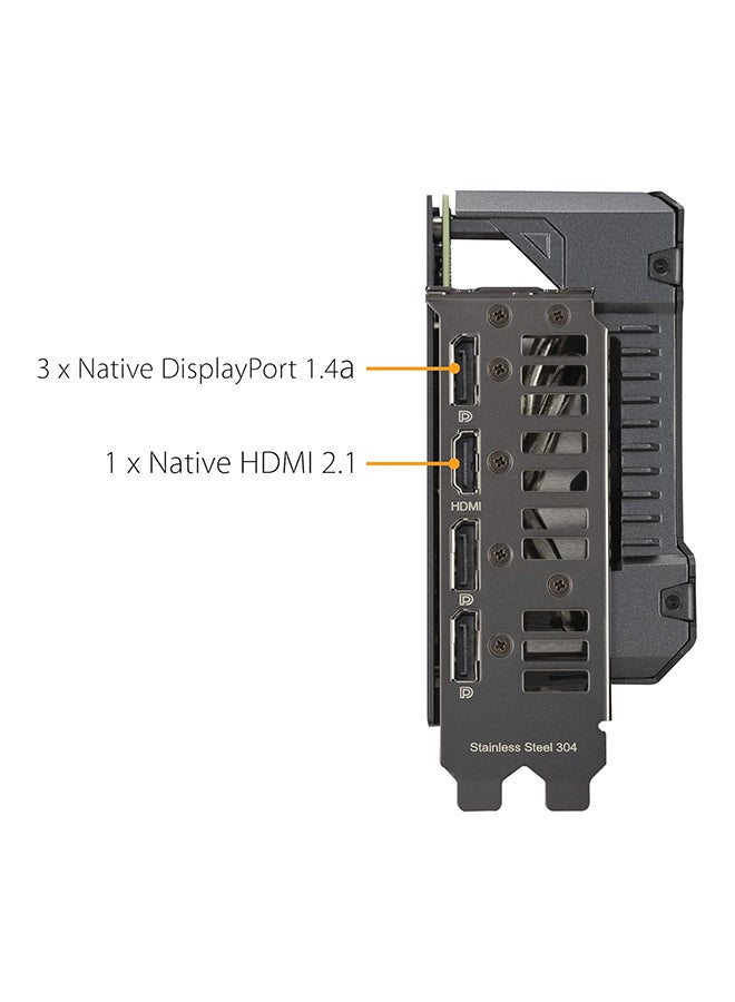 ASUS - TUF Gaming GeForce RTX 4070 OC Edition Graphics Card, 12GB GDDR6X 192-bit Memory, 2550 MHz Boost Clock, 5888 CUDA Cores, 21 Gbps Memory Speed, PCIE 4.0, 2x HDMI, 3x DP | 90YV0IZ0-M0NA00 Black - Image 1
