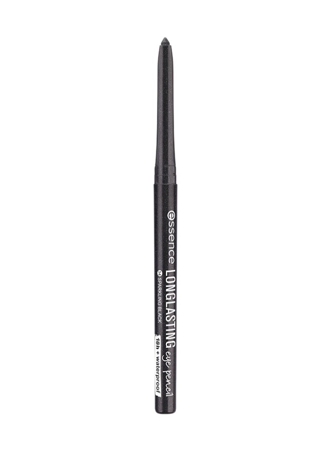 Essence Long-Lasting Eye Pencil | 34 Sparkling Black | Waterproof & Smudge-Resistant Kajal | Intense Colour Eye Liner | Soft Texture | Easy Twist-Up Design | Long Wear Makeup Pencil | 0.28g Sparkling Black 34 - Image 1
