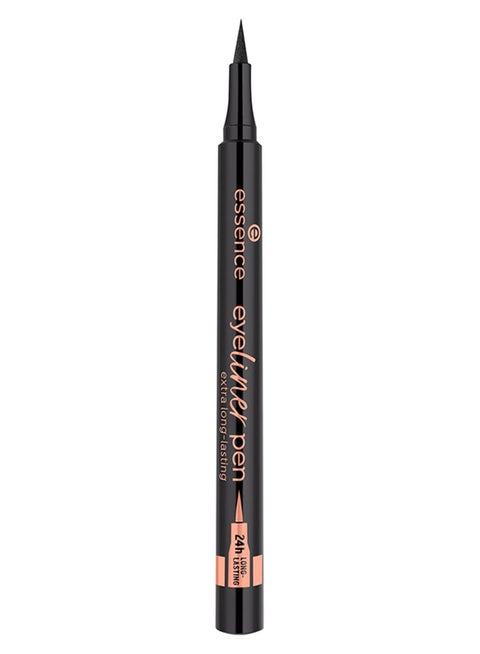 Eyeliner Pen Extra Longlasting | 010 Blackest Black | Deep Black Precision Eyeliner | 24H Waterproof | Easy Glide Felt Tip | Intense Eye Makeup Look | Perfect for Defined & Bold Lines | 1.1 ml Blackest Black 010