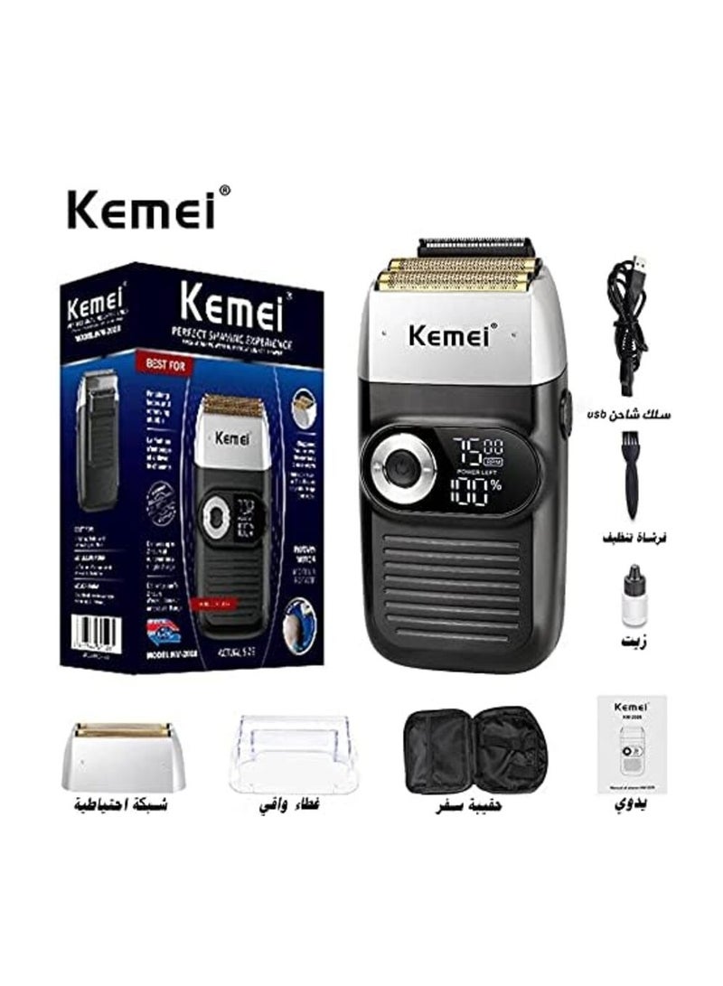 Kemei - KM-2026 Professional Hair Straightening And Shaving Machine With Digital Screen (Saudi Version) - Image 1