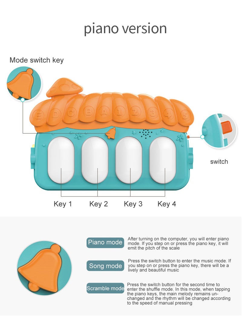 Kidle Piano Play Mat Center With Melodies Rattle  - Image 3