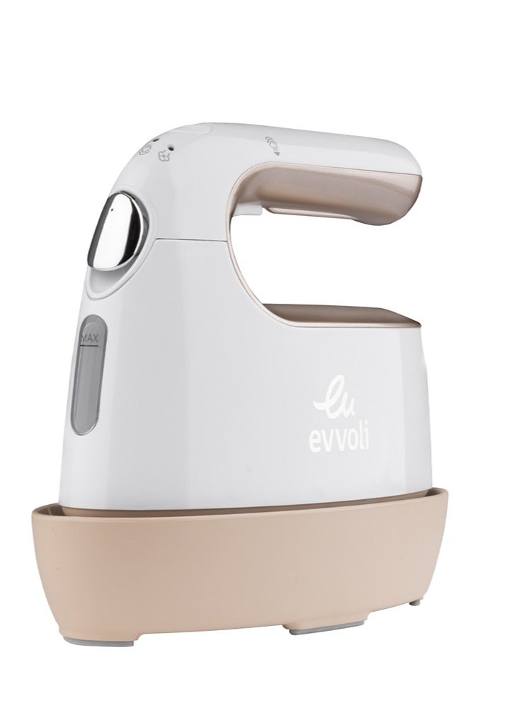 Portable Travel Garment Steamer With 55 ml 1000 W EVIR-PGS1000G White/Golden - pnsku/N70014067V/45/_/1697166065/c4c5abde-6145-4bbd-9e8f-c3abf0c53fb8