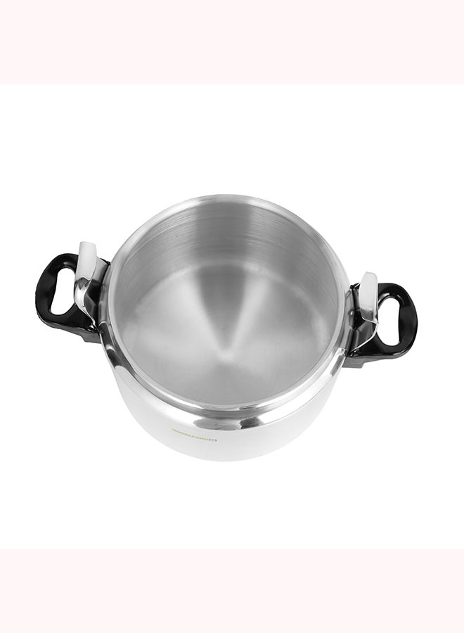 Royalford - Aluminum Pressure Cooker- RF11176| Equipped with Multi-Safety Device and Unique Pressure Indicator Durable Aluminum Alloy Construction with Firm Handles 11Liters - Image 1