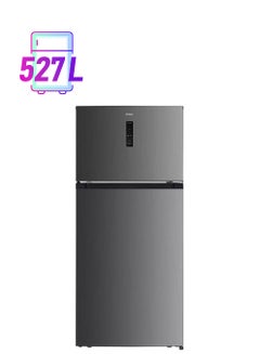 Haier Double Door Refrigerator 14.5Cu.ft, Freezer 4.1Cu.ft 527 L HRF-680NS Silver  - Image 1