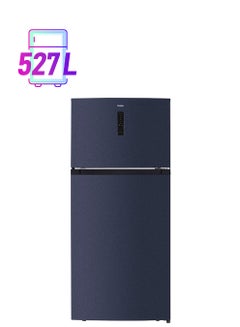 Haier Double Door Refrigerator 14.5Cu.ft, Freezer 4.1Cu.ft, Inverter 527 L HRF-685GB Black Inox  - Image 1