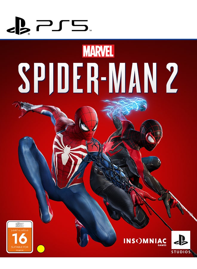 Marvel’s Spider-Man 2 UAE Standard Edition - PlayStation 5 (PS5) - https://f.nooncdn.com/p/pnsku/N70014099V/45/_/1697185698/10fcd584-d7cc-4535-b652-362919dc0ca2.jpg?format=jpg&width=original