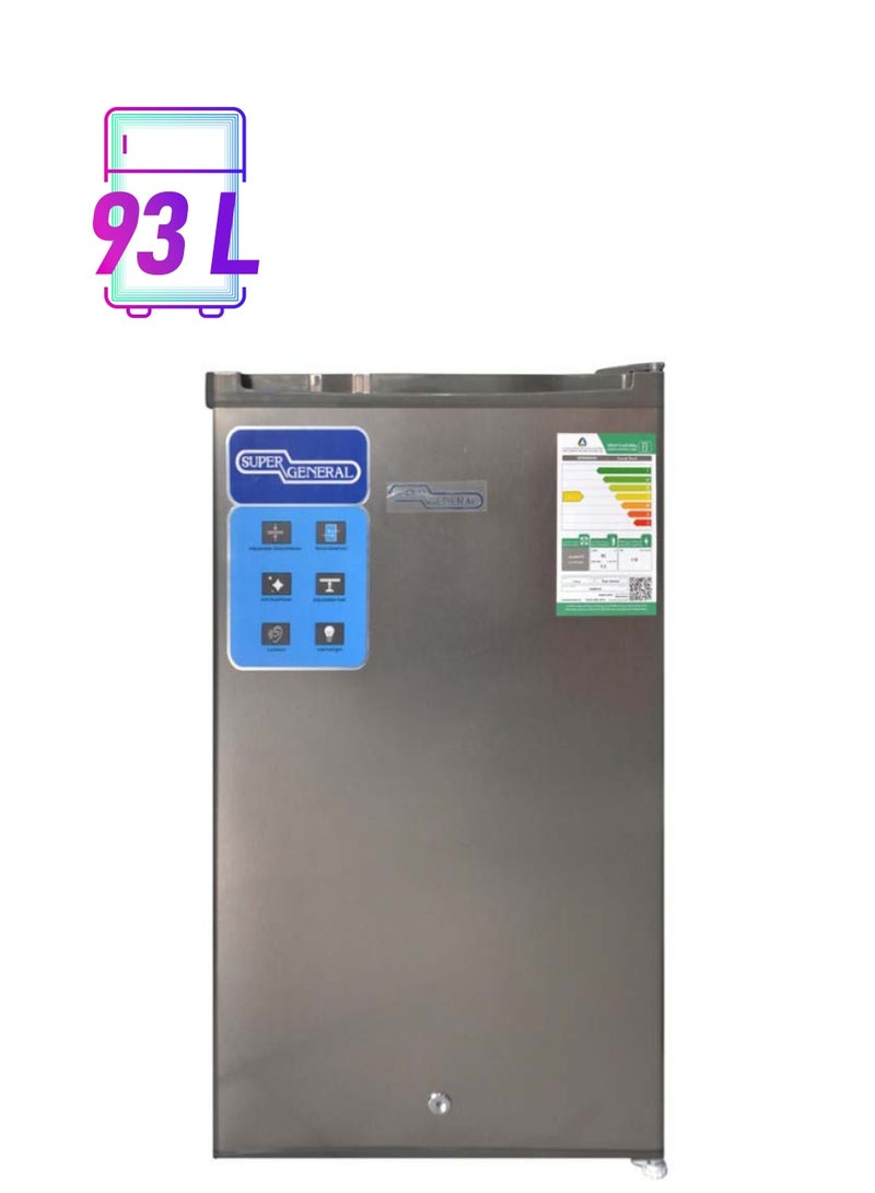 سوبر جنرال ثلاجة ديفروست 92 لتر KSGR132 إينوكس  - Image 1